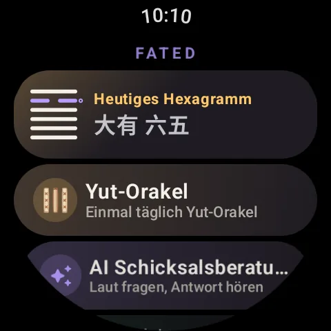 Fated am Handgelenk