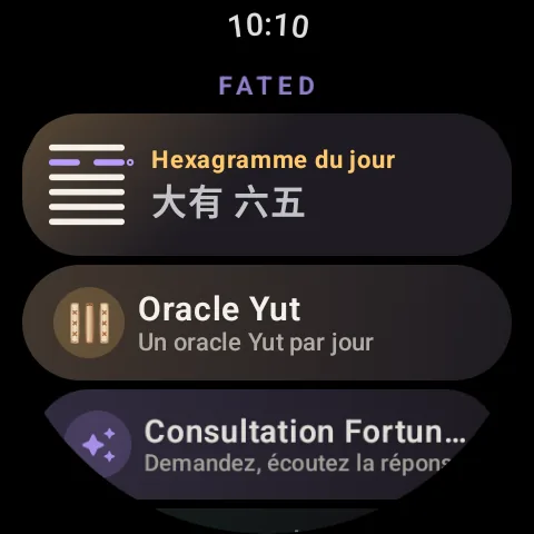 Fated à votre poignet