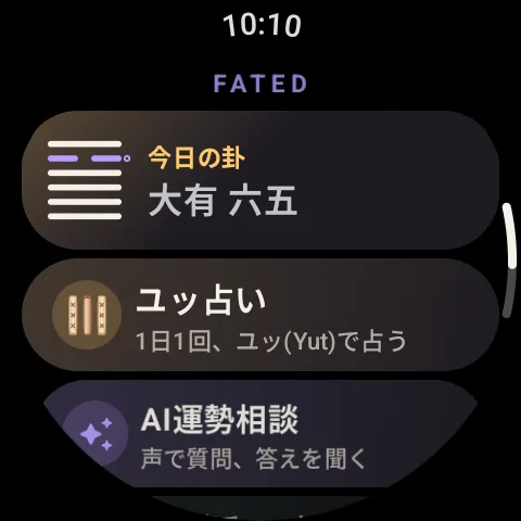 手首の上のFated