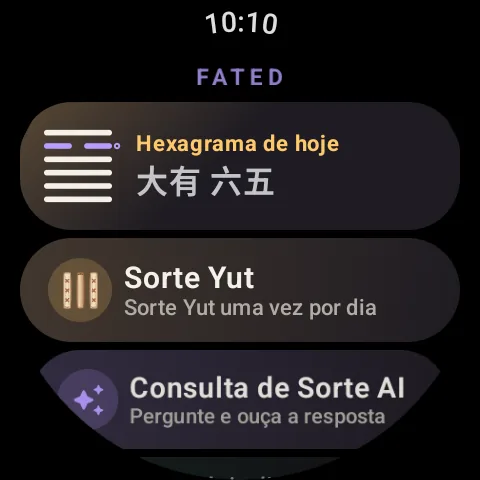 Fated no seu pulso